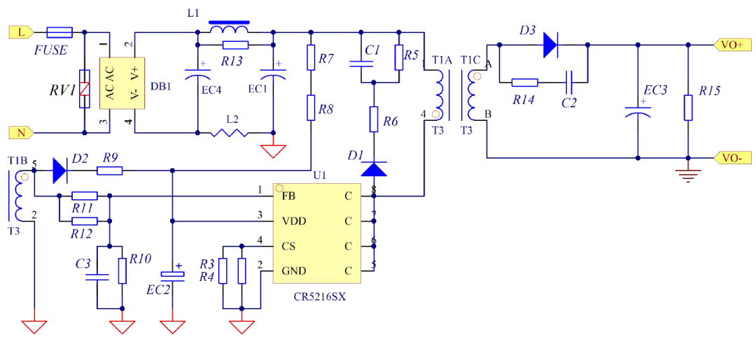 CR5215SG+CR40V20RSA国产电源芯片让12W电源适配器方案脱颖而出,pYYBAGLYswqADf7cAAGby61lsxc117.png,第12张