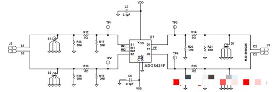 基于ADI ADG5421F双路单刀单掷(SPST)低阻开关设计方案介绍,基于ADI ADG5421F双路单刀单掷(SPST)低阻开关设计方案介绍,第5张