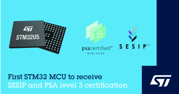 意法半导体的STM32U5通用MCU取得PSA 3级和SESIP3安全认证,第2张