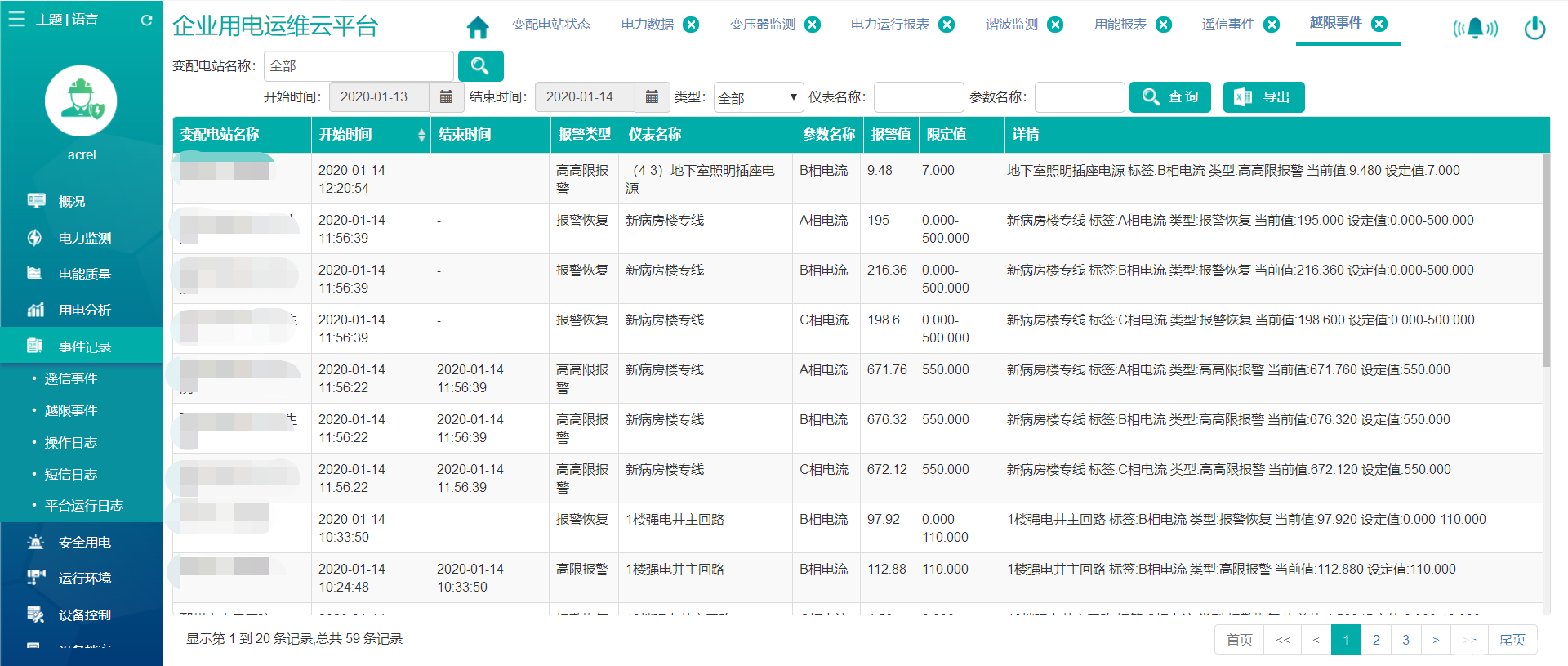 AcrelCloud-1000变电所运维云平台系统研究与应用,第9张