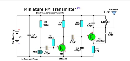 使用两个晶体管构建的迷你FM发射器电路,poYBAGLKPIuAdeqPAADg0QQ54N8088.png,第2张