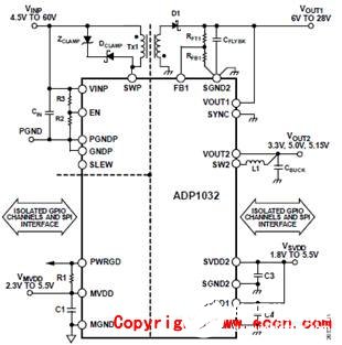 基于ADP1032的微功耗电源管理解决方案,[原创] ADI ADP1032双路隔离微功耗电源管理解决方案,第2张