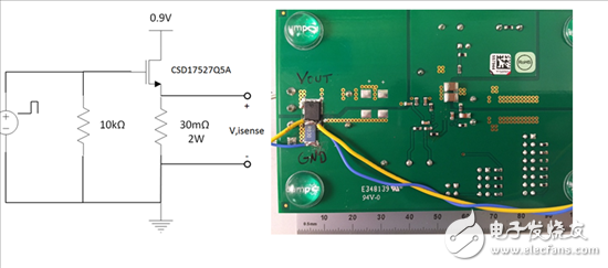 基于MOSFET来实现高转换速率测试负载瞬变,图1举例说明了分立MOSFET加检测电阻器电路,第3张