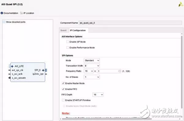 创建主从SPI接口的两种方法详谈,图：配置AXI Quad SPI,第6张