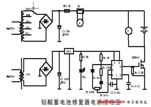 电动车蓄电池修复器原理图,自制电动车蓄电池修复器原理图,第2张