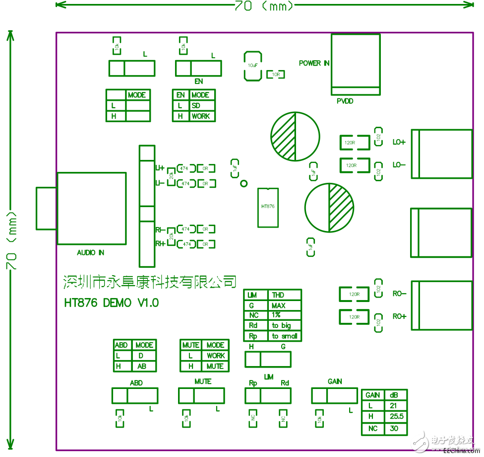 HT876两节锂电池串联立体声2x10W音频放大解决方案,image009.png,第9张