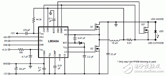 LM3434主要特性 DLP投映仪RGB LED驱动器介绍,LM3434主要特性 DLP投映仪RGB LED驱动器介绍,第4张