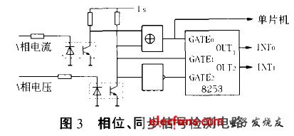 基于单片机AT89C5l的三相异步电动机软启动器,相位检测与同步信号产生电路,第4张