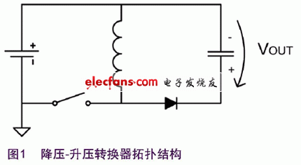 一种混合信号实现LED降压升压驱动电路,降压-升压转换器拓扑结构,第2张