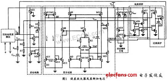 用于低噪声恒流电荷泵的误差放大器设计,误差放大器电路图,第2张