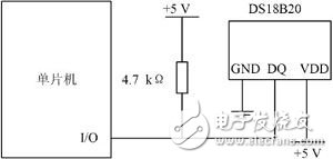 一种高效的蓄电池性能监测系统的设计方案, DS18B20与单片机硬件连接图,第2张
