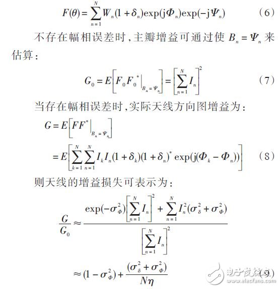 相控阵天线通道误差对波束形成的影响研究方案,公式,第6张