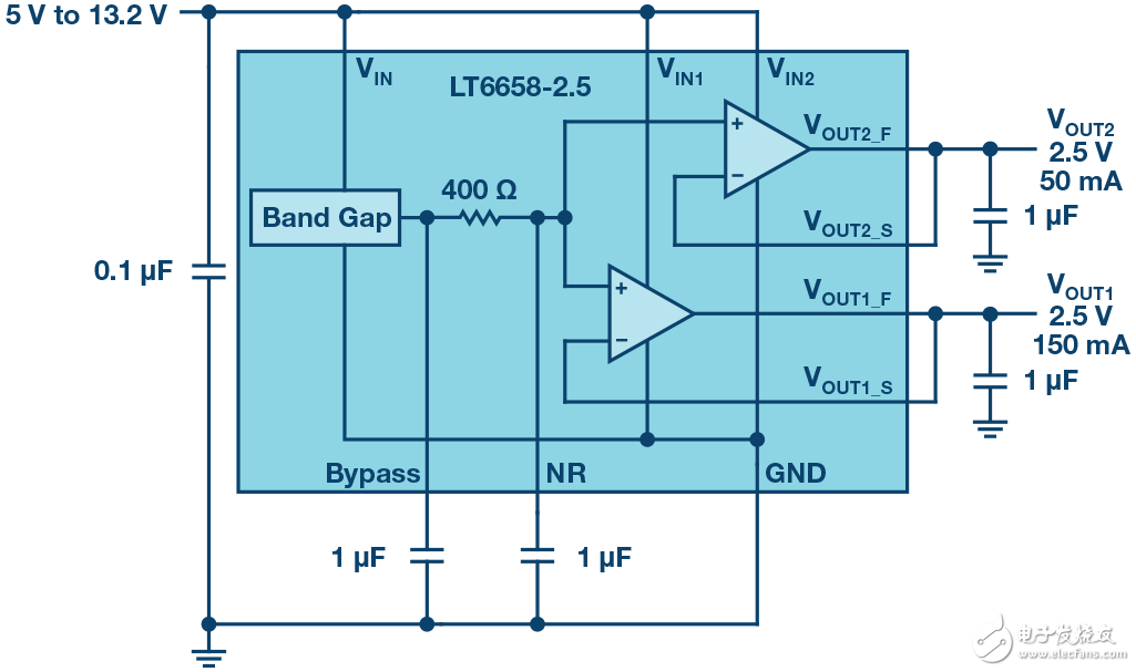 基于LT6658的200mA精密基准电压源和稳压器的设计实现,第3张
