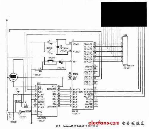 单片机实现空气质量流量显示装置,Proteus仿真电路,第4张