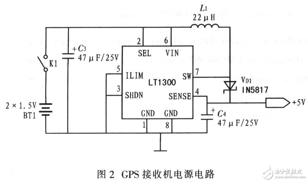 GPS接收机实现便携式的设计方案解析,电源部分,第3张