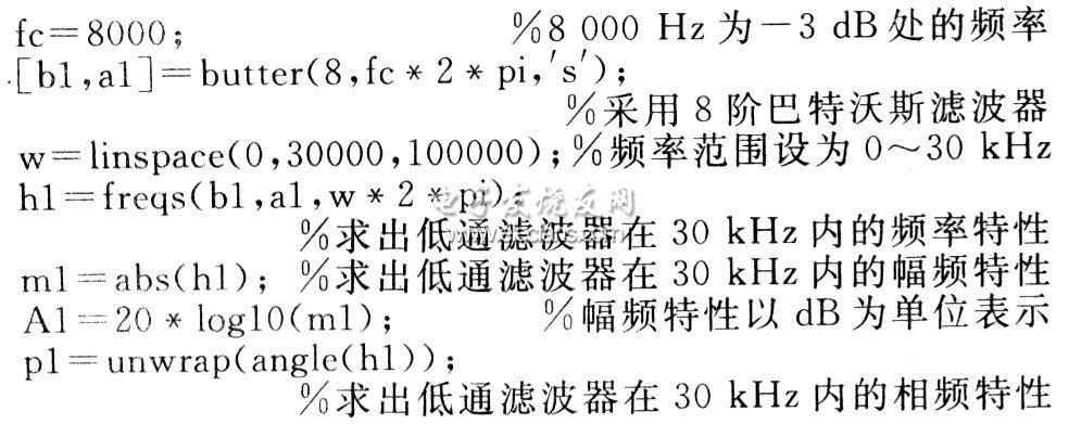 基于Matlab的无失真模拟滤波器设计,主要程序,第2张