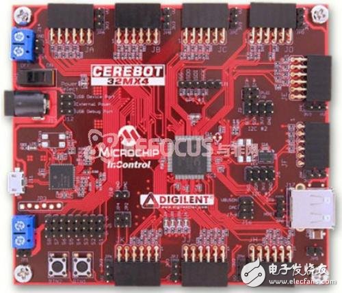 基于单片机的温度报警系统设计,图 2 Cerebot 32MX4 外观,第3张