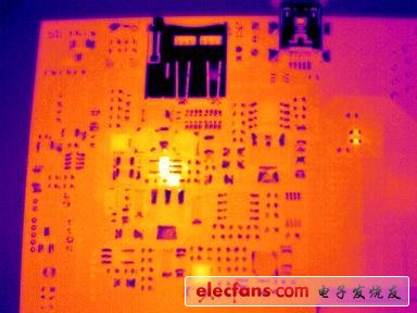 电路板检测型红外热像仪及应用案例简介,图2. 标准镜头观测电路板热像图,第2张