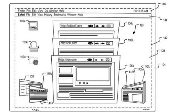 新交互专利曝光 OS X系统或将拥有3D桌面,新交互专利曝光 OS X系统或将拥有3D桌面 ,第2张