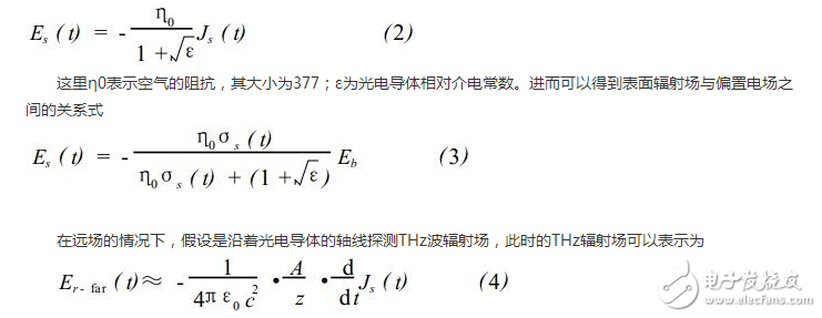 光电导天线产生太赫兹波的微观机制理论分析和计算,光电导天线产生太赫兹波的微观机制理论分析和计算,第3张