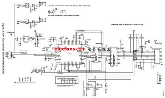 一种LED闪光驱动方案介绍,ADP1650 评估板主板电路图,第3张