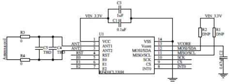 TI NFC 产品在智能电视中的应用设计,RF430CL330H 基本参考电路,第6张