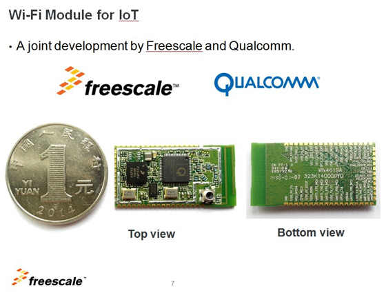 飞思卡尔物联网产业思维——敢开放才会赢, 飞思卡尔和高通合作开发的WiFi模块，预计在本月底或下个月初上市。,第4张