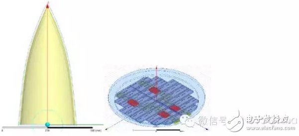 ANSYS 17.0测试报告：电大尺寸天线罩与波导裂缝阵一体化仿真,天线罩与波导裂缝阵模型,第2张