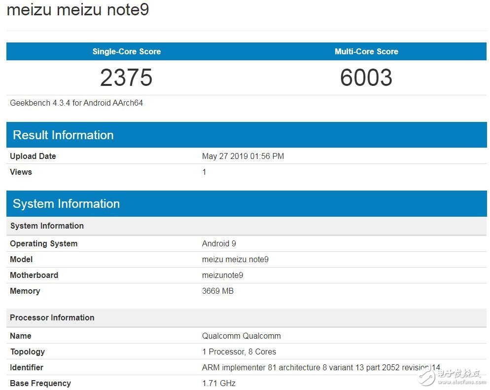 魅族16Xs跑分曝光运行安卓9系统单核分数为2378多核分数为6026,魅族16Xs跑分曝光运行安卓9系统单核分数为2378多核分数为6026,第3张
