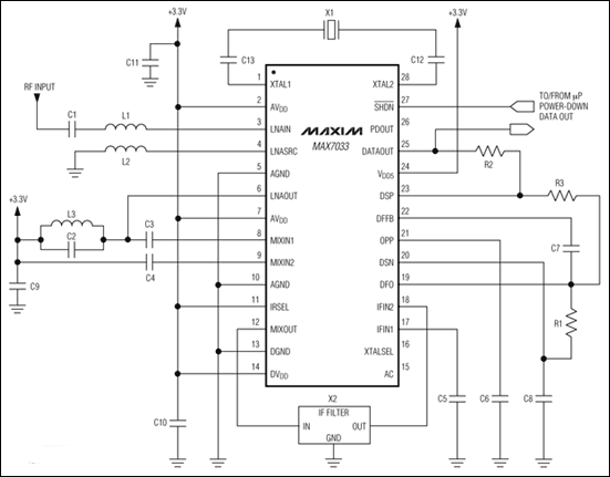 MAX7033集成低功耗CMOS超外差接收机,第2张