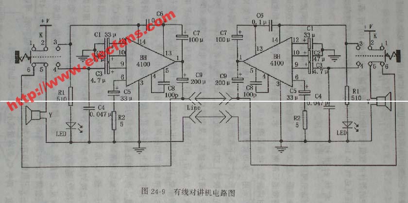 有线对讲机电路图,第2张