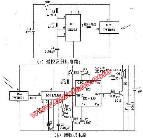 无线电遥控门铃电路图,第2张
