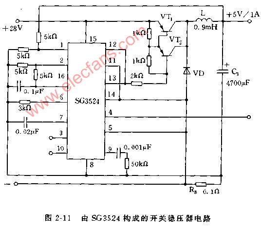 由SG3524构成的开关稳压器电路,第2张