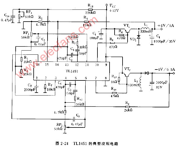 TL1451的典型应用电路,第2张