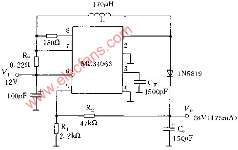 采用MC34063系列的升压型稳压电路,第2张