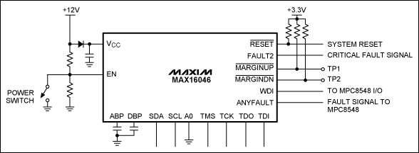 Sequencing with the MAX16046 S,Figure 3. Detailed MAX16046 schematic.,第4张