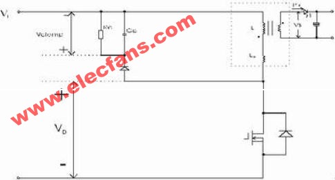 反激式变换器中RCD箝位电路的设计,第2张
