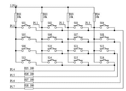 MSP430 按键程序 (含电路图及源代码),第2张