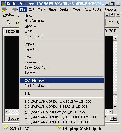 Protel99sePCB中利用CAMManager制作BO,打开需要输出BOM 的PCB 文件,第2张