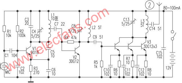 3DG12X3发射器电路,第2张