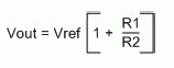 Controlling a Variable Voltage, Equation 1. VOUT Formula.,第3张