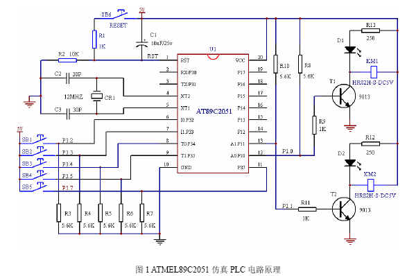 采用Atmel89c2051仿真PLC控制方法,第2张