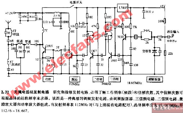 无绳电话机发射电路,第2张