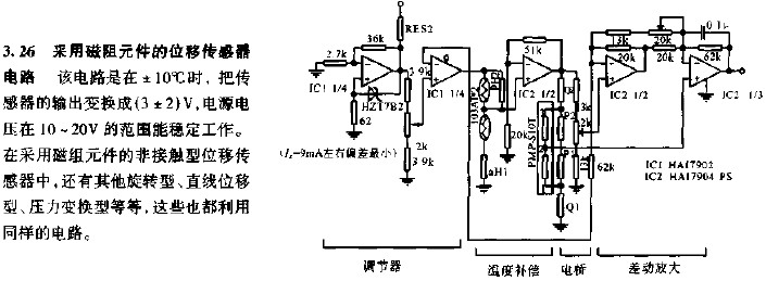 采用磁阻元件的位移传感器电路,第2张