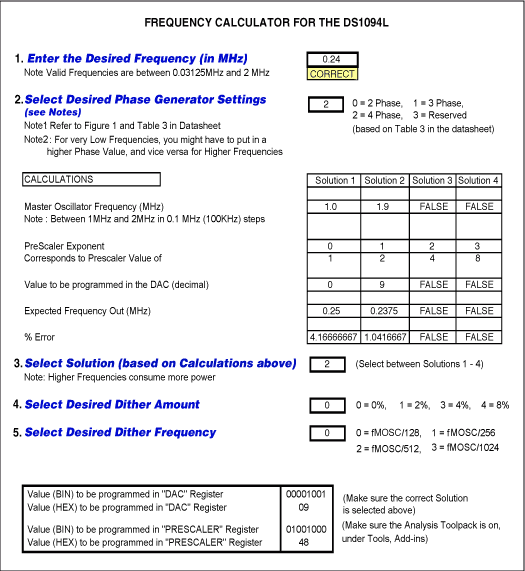 DS1094L频率计算器-Frequency Calcula,第2张