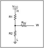 DS1845DS1855温度系数分析-DS1845DS1,Figure 1. Resistor branches in voltage divider mode.,第2张
