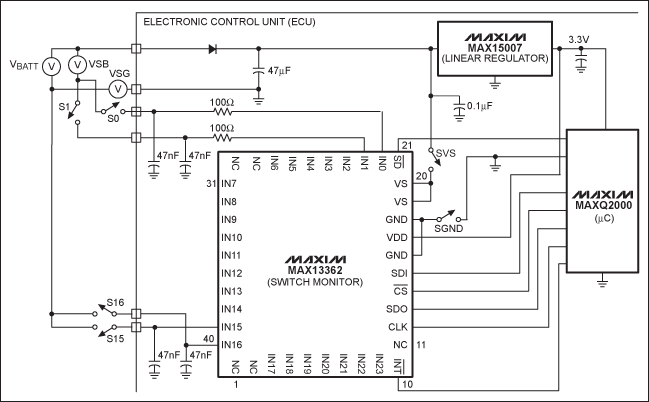 Robust Contact Monitor Simplif,Figure 1. The MAX13362 test circuit.,第2张