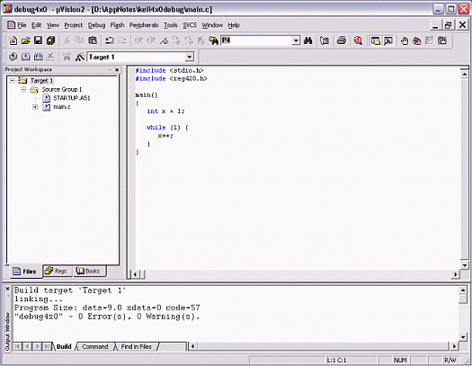 Using the Keil uVision Debugge,Figure 5.  Compilation output from Keil µVision.,第6张