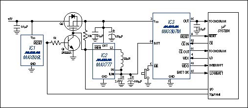 监集成电路监控电池供电设备-Supervisor ICs M,Figure 4. A threat of VCC loss causes the boost converter (IC3) to turn on and restore VCCto its nominal level.,第6张