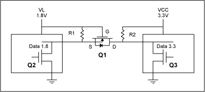 Level Translators For SPI and,Figure 3. Basic level translator.,第4张